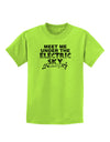 Electric Sky BnW Childrens T-Shirt-Childrens T-Shirt-TooLoud-Lime-Green-X-Small-Davson Sales