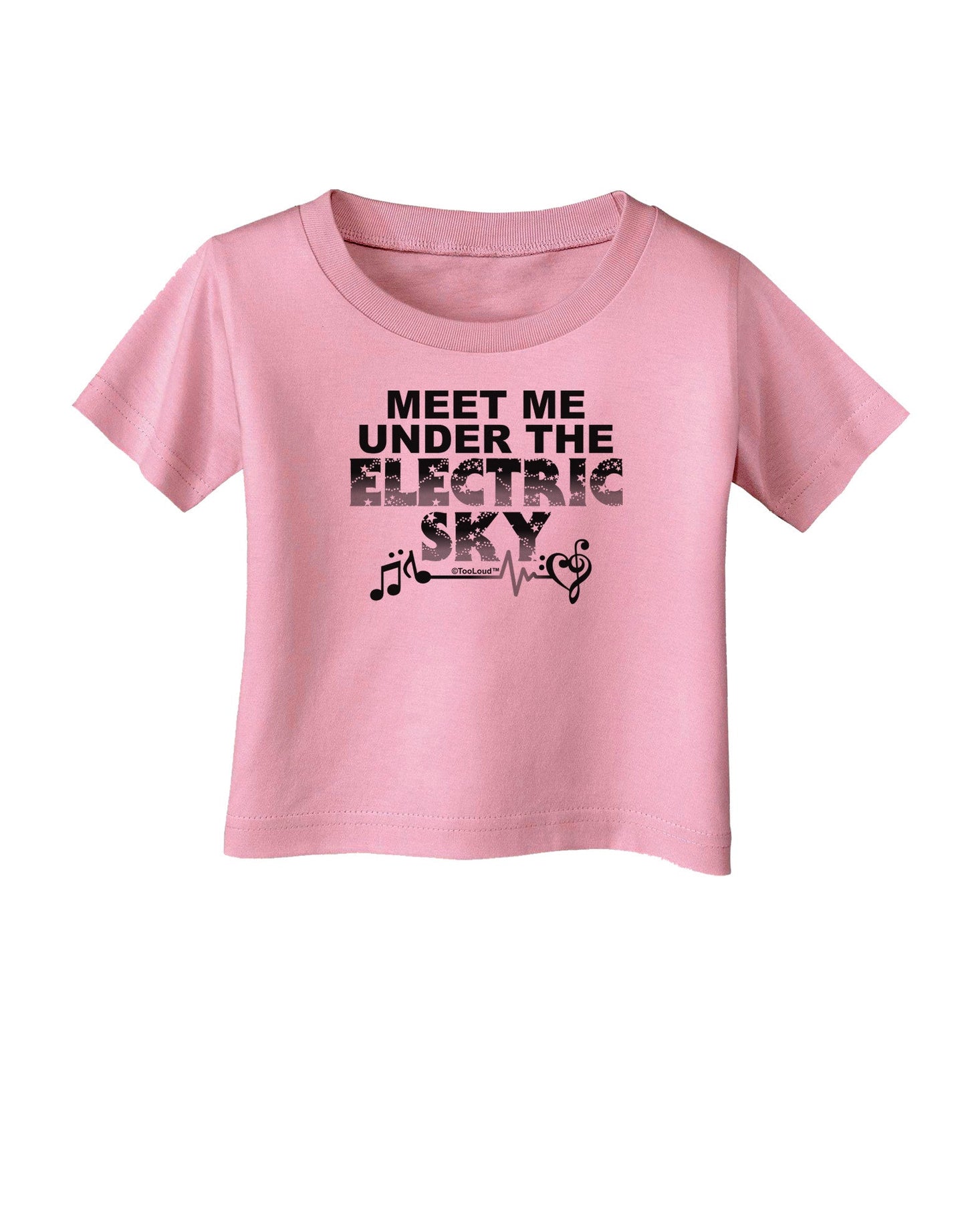 Electric Sky BnW Infant T-Shirt-Infant T-Shirt-TooLoud-Candy-Pink-06-Months-Davson Sales