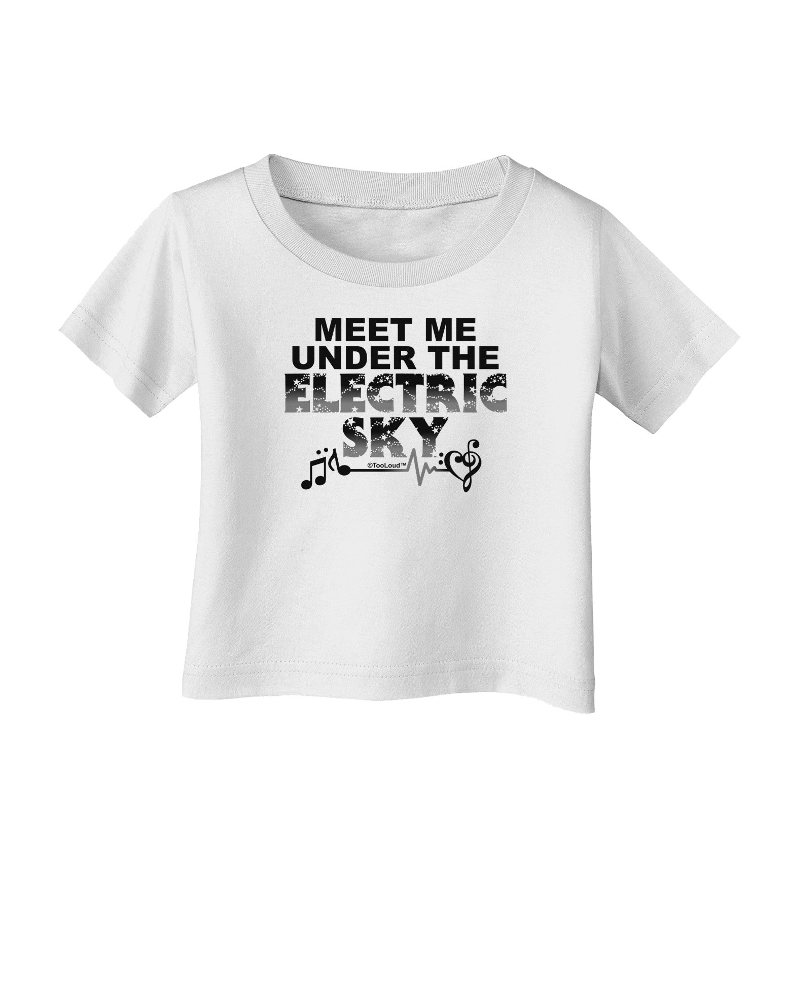 Electric Sky BnW Infant T-Shirt-Infant T-Shirt-TooLoud-White-06-Months-Davson Sales