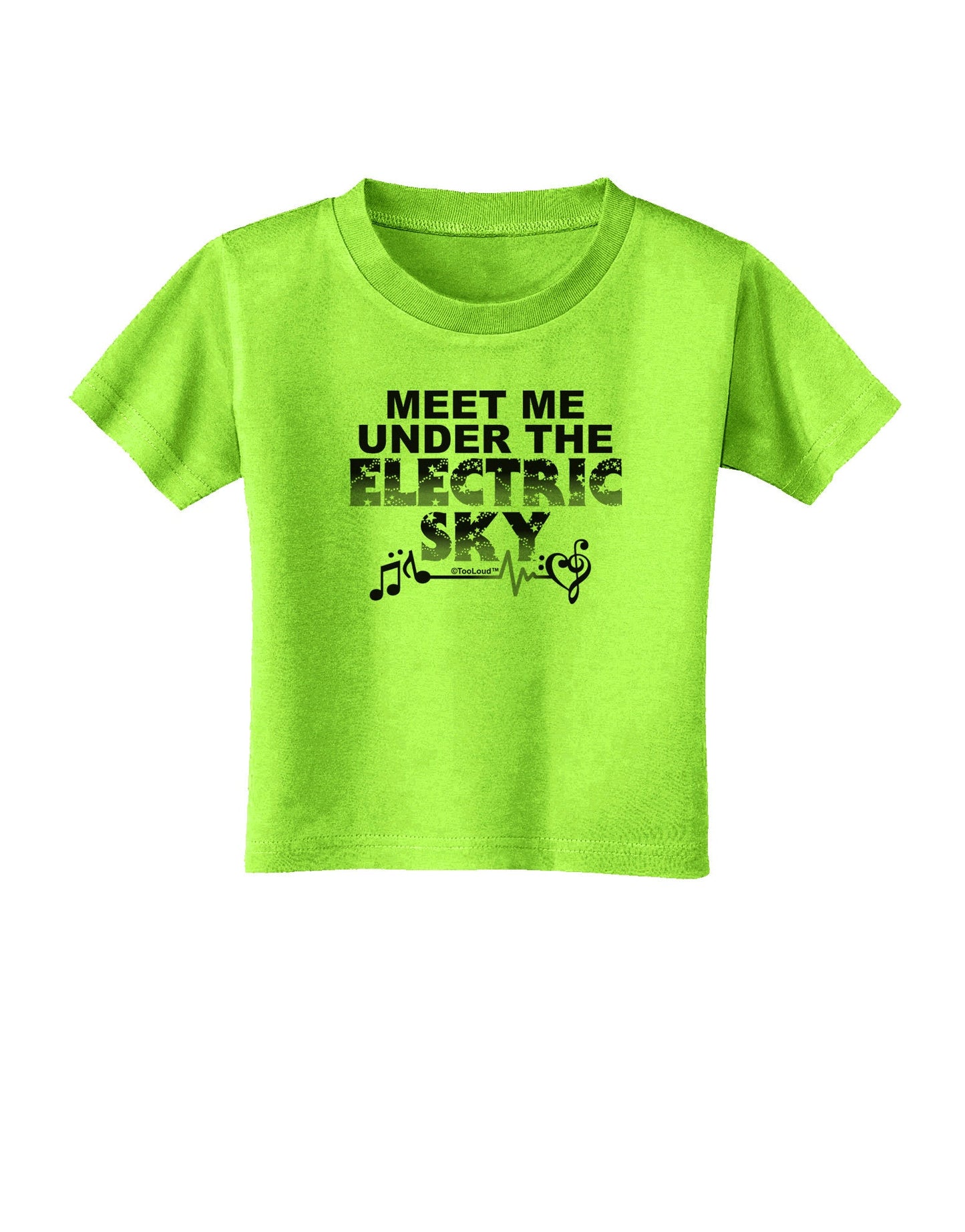 Electric Sky BnW Toddler T-Shirt-Toddler T-Shirt-TooLoud-Lime-Green-2T-Davson Sales
