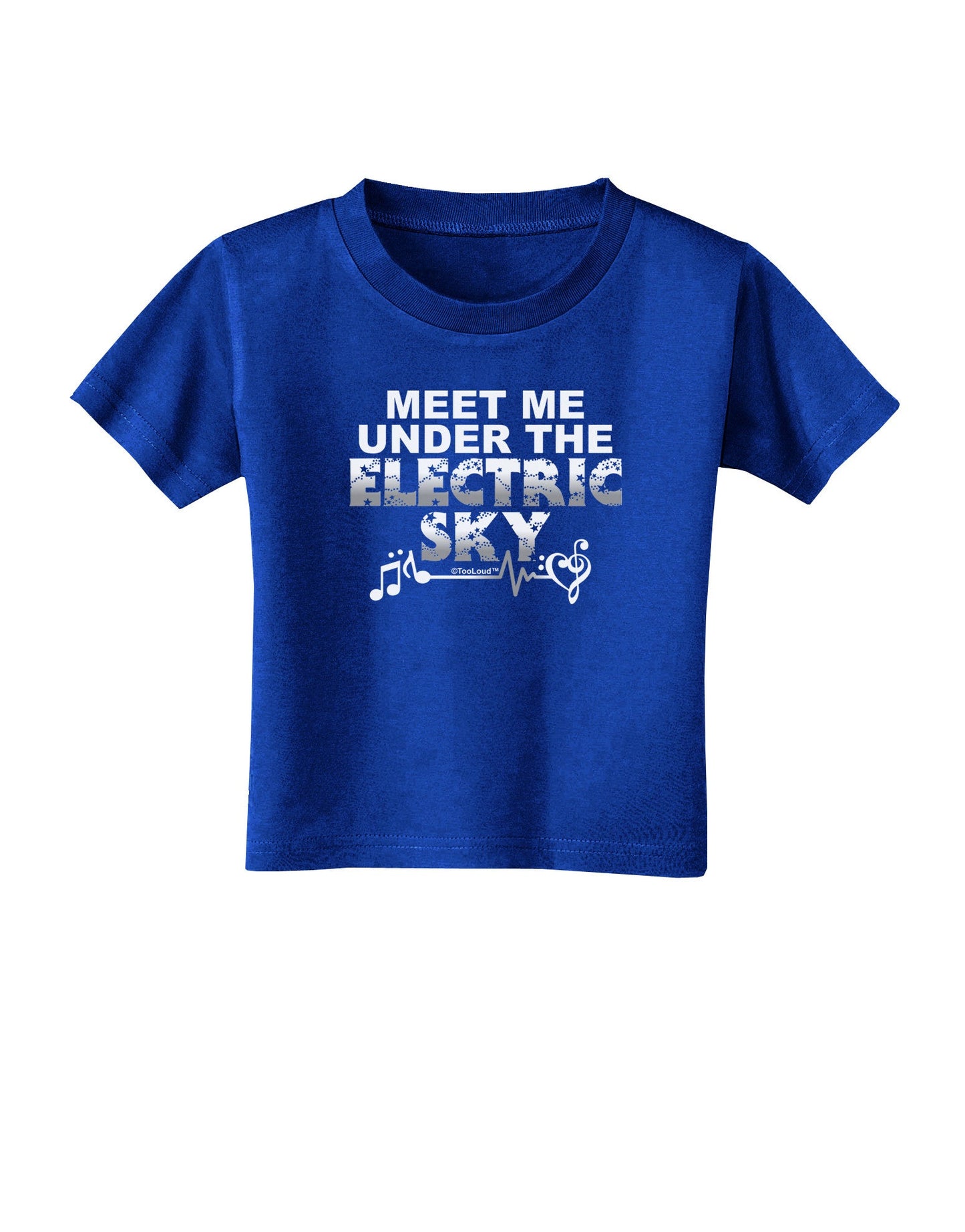 Electric Sky BnW Toddler T-Shirt Dark-Toddler T-Shirt-TooLoud-Royal-Blue-2T-Davson Sales