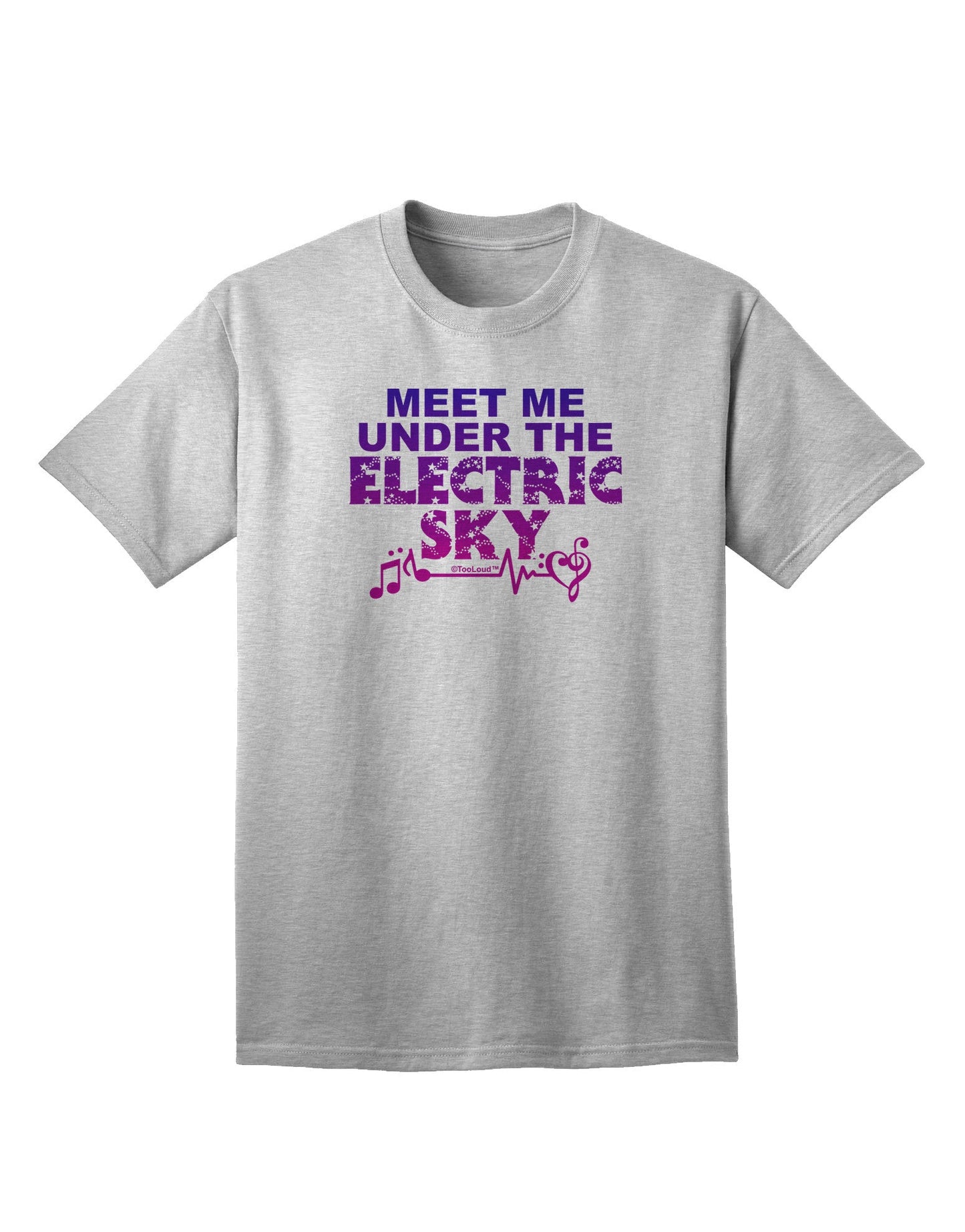 Electric Sky Color Adult T-Shirt-Mens T-Shirt-TooLoud-AshGray-Small-Davson Sales