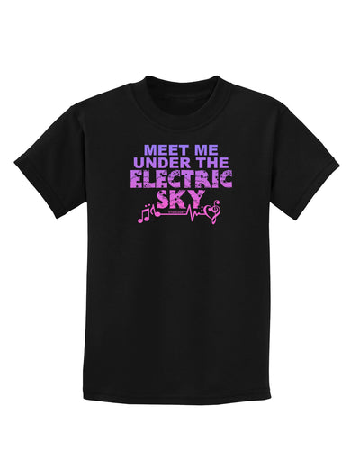 Electric Sky Color Childrens Dark T-Shirt-Childrens T-Shirt-TooLoud-Black-X-Small-Davson Sales