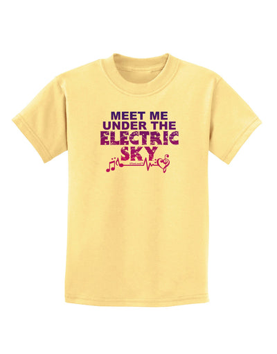 Electric Sky Color Childrens T-Shirt-Childrens T-Shirt-TooLoud-Daffodil-Yellow-X-Small-Davson Sales