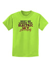 Electric Sky Color Childrens T-Shirt-Childrens T-Shirt-TooLoud-Lime-Green-X-Small-Davson Sales