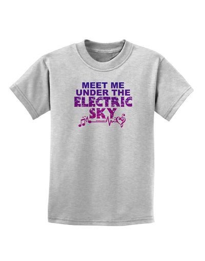 Electric Sky Color Childrens T-Shirt-Childrens T-Shirt-TooLoud-AshGray-X-Small-Davson Sales