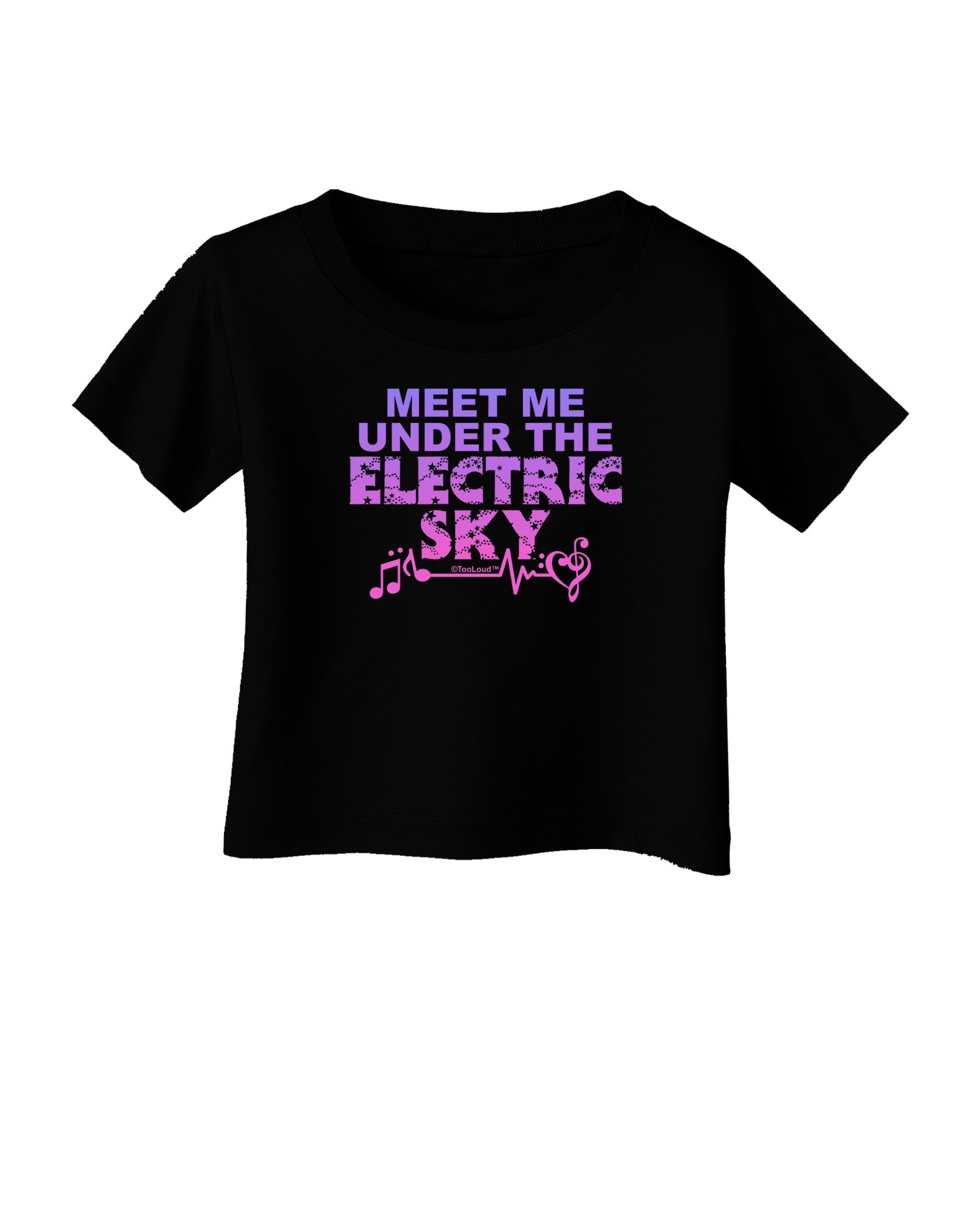 Electric Sky Color Infant T-Shirt Dark-Infant T-Shirt-TooLoud-Black-06-Months-Davson Sales
