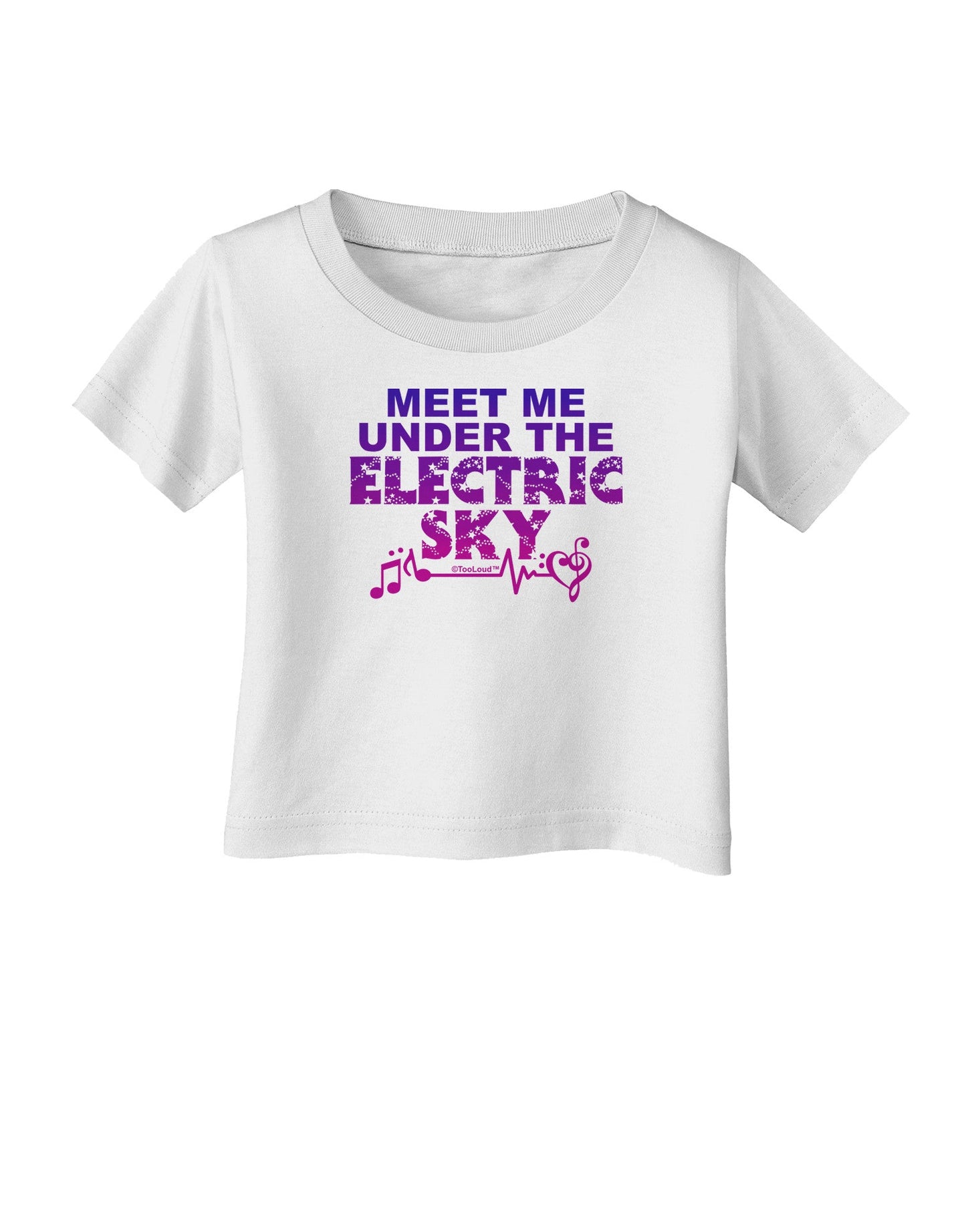 Electric Sky Color Infant T-Shirt-Infant T-Shirt-TooLoud-White-06-Months-Davson Sales