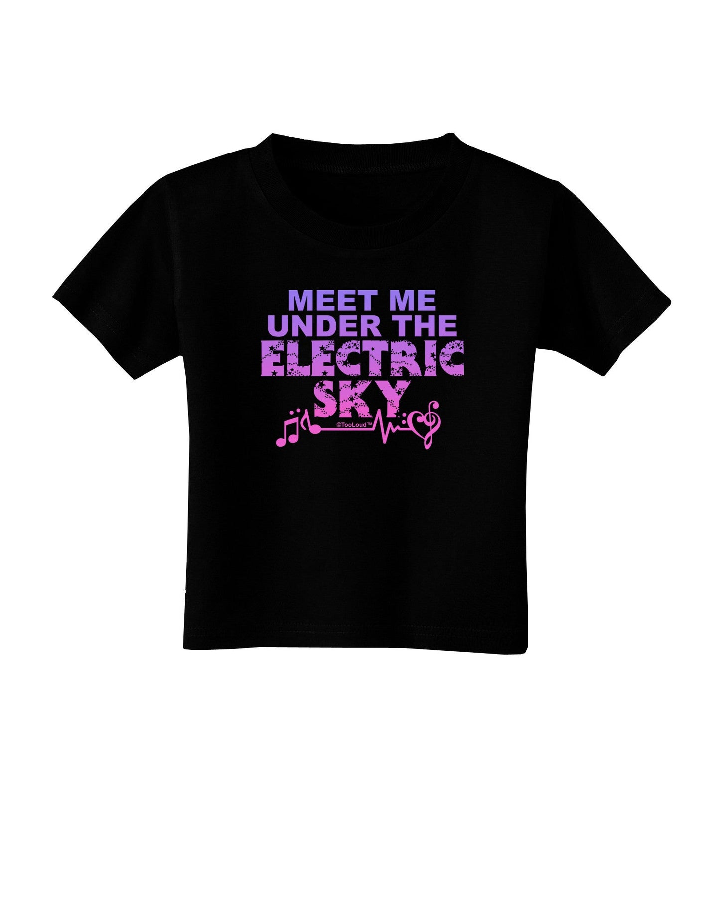 Electric Sky Color Toddler T-Shirt Dark-Toddler T-Shirt-TooLoud-Black-2T-Davson Sales