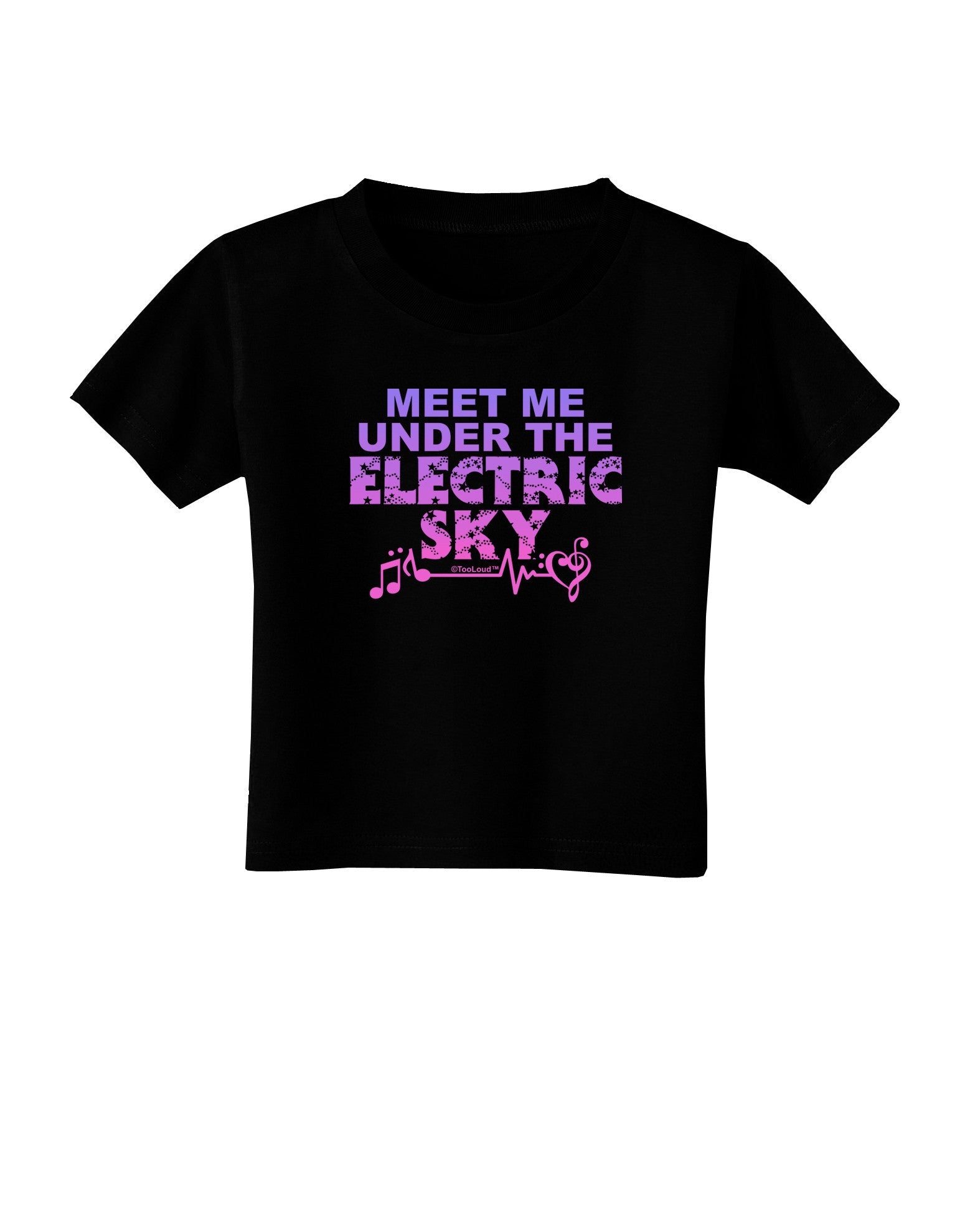Electric Sky Color Toddler T-Shirt Dark-Toddler T-Shirt-TooLoud-Black-2T-Davson Sales