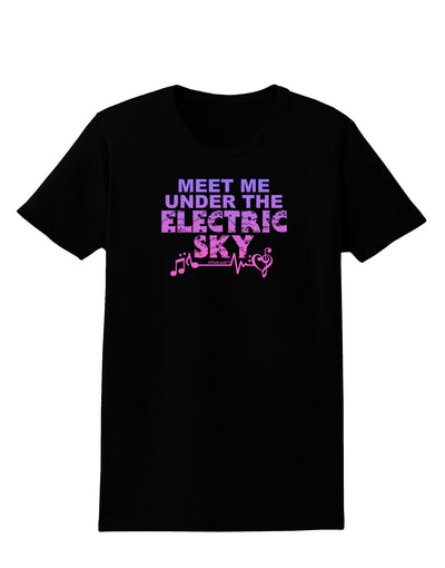 Electric Sky Color Womens Dark T-Shirt-TooLoud-Black-X-Small-Davson Sales