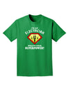 Electrician - Superpower Adult Dark T-Shirt-Mens T-Shirt-TooLoud-Kelly-Green-Small-Davson Sales