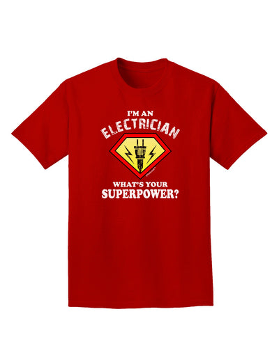 Electrician - Superpower Adult Dark T-Shirt-Mens T-Shirt-TooLoud-Red-Small-Davson Sales