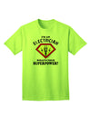 Electrician - Superpower Adult T-Shirt-unisex t-shirt-TooLoud-Neon-Green-Small-Davson Sales