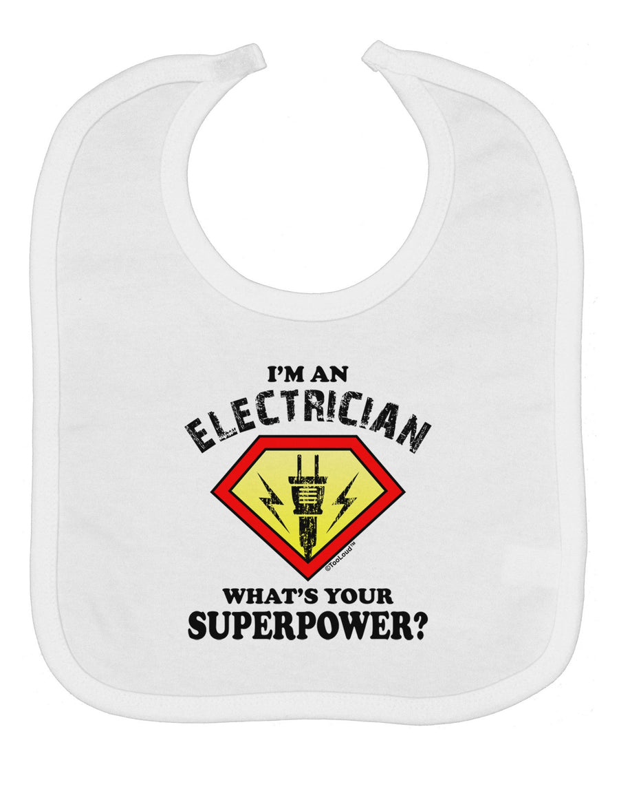 Electrician - Superpower Baby Bib