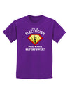 Electrician - Superpower Childrens Dark T-Shirt-Childrens T-Shirt-TooLoud-Purple-X-Small-Davson Sales