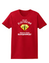 Electrician - Superpower Womens Dark T-Shirt-TooLoud-Red-X-Small-Davson Sales