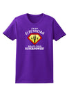 Electrician - Superpower Womens Dark T-Shirt-TooLoud-Purple-X-Small-Davson Sales