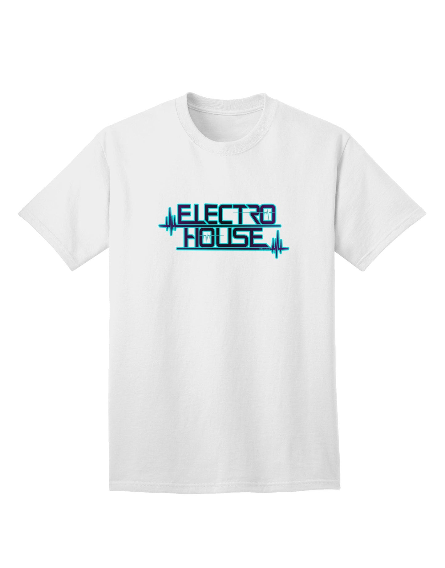 Electro House Bolt Adult T-Shirt-Mens T-Shirt-TooLoud-White-Small-Davson Sales
