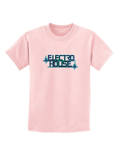 Electro House Bolt Childrens T-Shirt-Childrens T-Shirt-TooLoud-PalePink-X-Small-Davson Sales