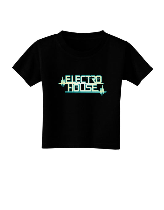 Electro House Bolt Toddler T-Shirt Dark-Toddler T-Shirt-TooLoud-Black-2T-Davson Sales