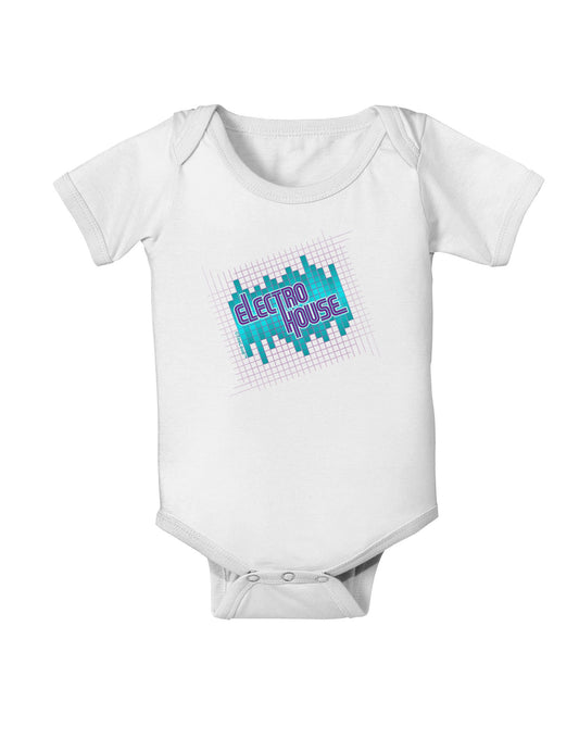 Electro House Equalizer Baby Romper Bodysuit-Baby Romper-TooLoud-White-06-Months-Davson Sales