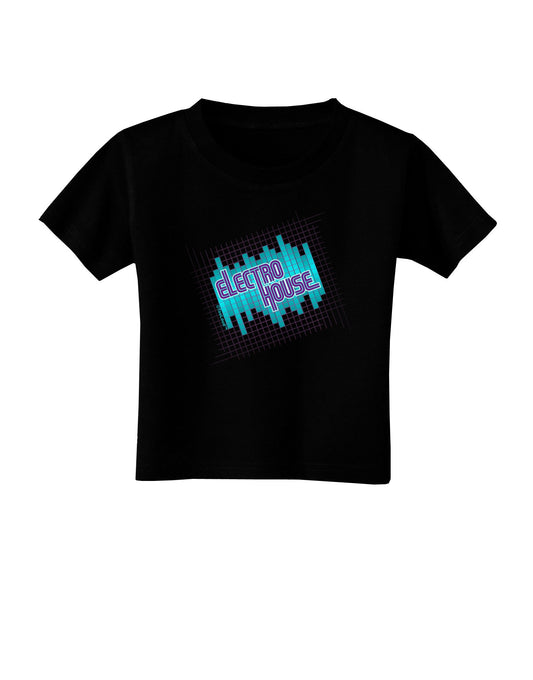 Electro House Equalizer Toddler T-Shirt Dark-Toddler T-Shirt-TooLoud-Black-2T-Davson Sales