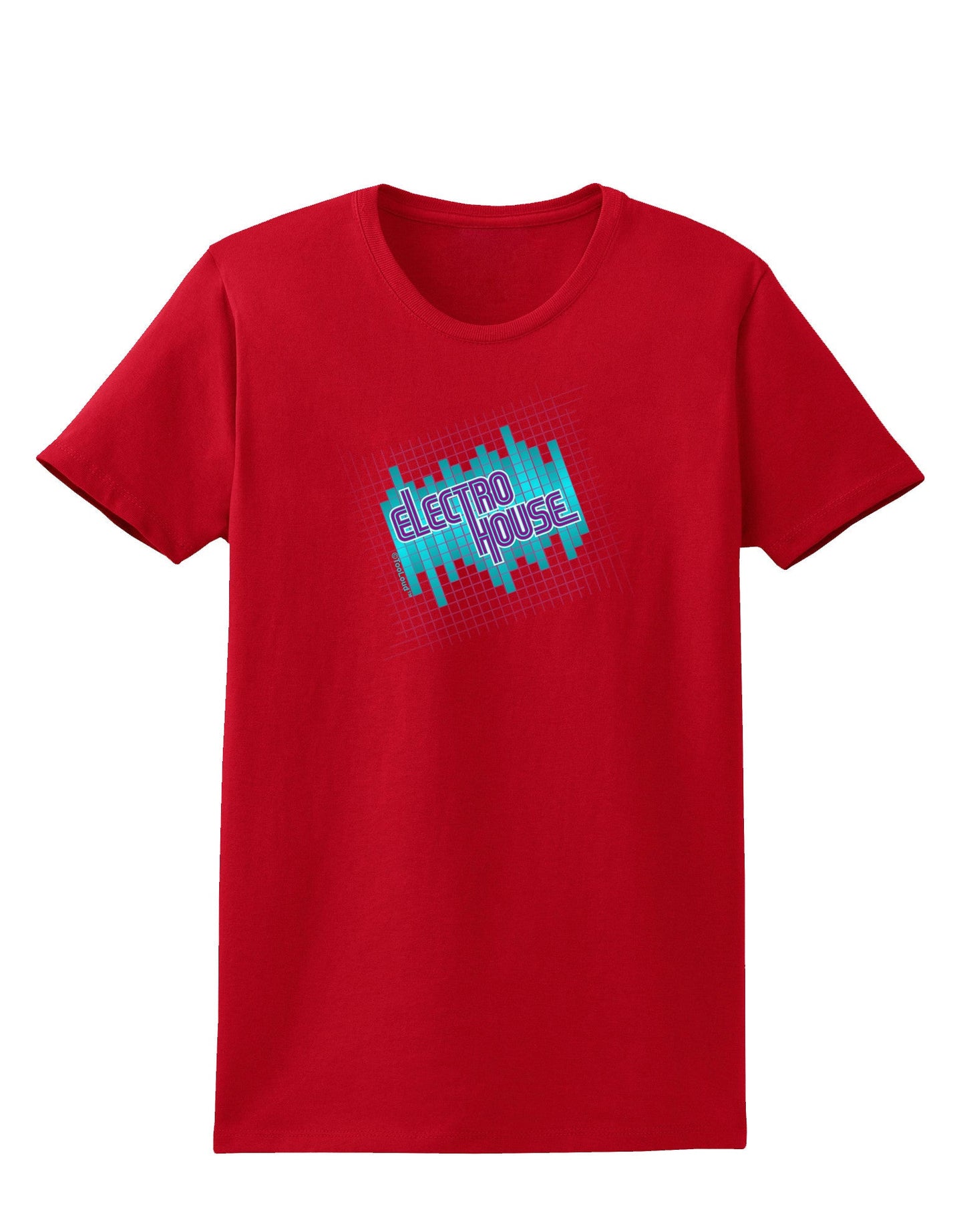 Electro House Equalizer Womens Dark T-Shirt-Womens T-Shirt-TooLoud-Red-X-Small-Davson Sales