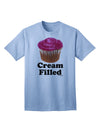 Elegant Cream-Filled Pink Cupcake Design Adult T-Shirt by TooLoud-Mens T-shirts-TooLoud-Light-Blue-Small-Davson Sales