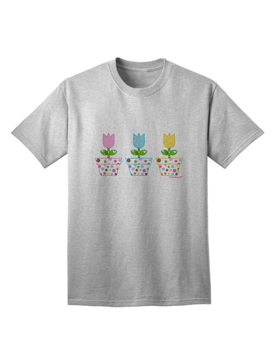 Elegant Easter Tulips Adult T-Shirt Collection by TooLoud-Mens T-shirts-TooLoud-AshGray-Small-Davson Sales