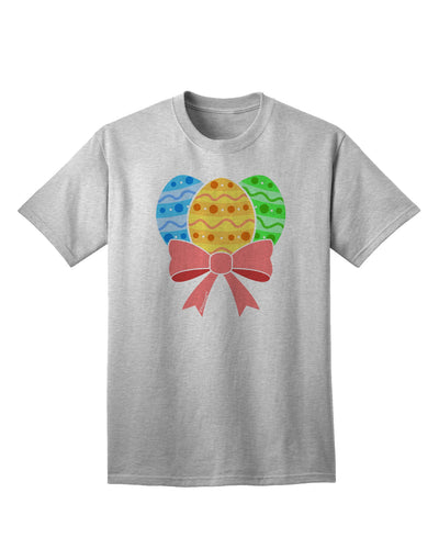 Elegant Easter-themed Adult T-Shirt with Bow by TooLoud-Mens T-shirts-TooLoud-AshGray-Small-Davson Sales