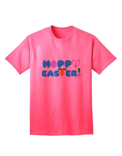 Elegant Easter-themed Adult T-Shirt with Charming Decorative Design by TooLoud-Mens T-shirts-TooLoud-Neon-Pink-Small-Davson Sales