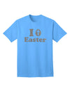 Elegant Easter-themed Silver Glitter Adult T-Shirt - A Must-Have Addition to Your Collection by TooLoud-Mens T-shirts-TooLoud-Aquatic-Blue-Small-Davson Sales