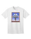 Elegant Frosty Window Design Adult T-Shirt-Mens T-shirts-TooLoud-White-Small-Davson Sales