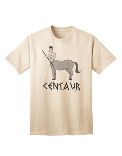 Elegant Grayscale Centaur Design Adult T-Shirt with Greek Mythology Inspiration by TooLoud-Mens T-shirts-TooLoud-Natural-Small-Davson Sales