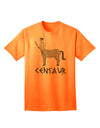 Elegant Grayscale Centaur Design Adult T-Shirt with Greek Mythology Inspiration by TooLoud-Mens T-shirts-TooLoud-Neon-Orange-Small-Davson Sales