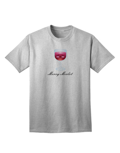 Elegant Merlot Text Adult T-Shirt for a Joyful Shopping Experience-Mens T-shirts-TooLoud-AshGray-Small-Davson Sales