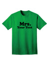 Elegant Personalized Mrs Adult T-Shirt: A Sophisticated Addition to Your Wardrobe by TooLoud-Mens T-shirts-TooLoud-Kelly-Green-Small-Davson Sales