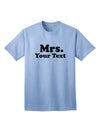 Elegant Personalized Mrs Adult T-Shirt: A Sophisticated Addition to Your Wardrobe by TooLoud-Mens T-shirts-TooLoud-Light-Blue-Small-Davson Sales
