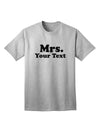 Elegant Personalized Mrs Adult T-Shirt: A Sophisticated Addition to Your Wardrobe by TooLoud-Mens T-shirts-TooLoud-AshGray-Small-Davson Sales