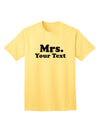 Elegant Personalized Mrs Adult T-Shirt: A Sophisticated Addition to Your Wardrobe by TooLoud-Mens T-shirts-TooLoud-Yellow-Small-Davson Sales