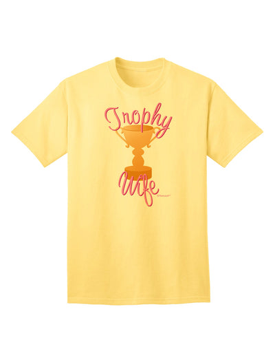 Elegant Trophy Wife Design Adult T-Shirt by TooLoud-Mens T-shirts-TooLoud-Yellow-Small-Davson Sales