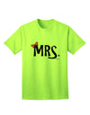 Elegant and Coordinated Apparel: Mrs Bow Adult T-Shirt by TooLoud-Mens T-shirts-TooLoud-Neon-Green-Small-Davson Sales