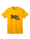 Elegant and Coordinated Apparel: Mrs Bow Adult T-Shirt by TooLoud-Mens T-shirts-TooLoud-Gold-Small-Davson Sales