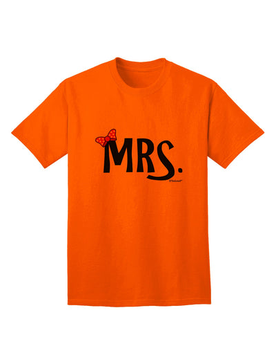 Elegant and Coordinated Apparel: Mrs Bow Adult T-Shirt by TooLoud-Mens T-shirts-TooLoud-Orange-Small-Davson Sales