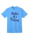 Elegant and Coordinated: Mother and Daughter Matching Adult T-Shirt Set with Princess Design by TooLoud-Mens T-shirts-TooLoud-Aquatic-Blue-Small-Davson Sales