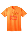 Elegant and Regal: Tiara Adult T-Shirt for Birthday Celebrations by TooLoud-Mens T-shirts-TooLoud-Neon-Orange-Small-Davson Sales