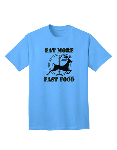 Elevate Your Casual Style: Eat More Fast Food - Deer Adult T-Shirt Collection-Mens T-shirts-TooLoud-Aquatic-Blue-Small-Davson Sales