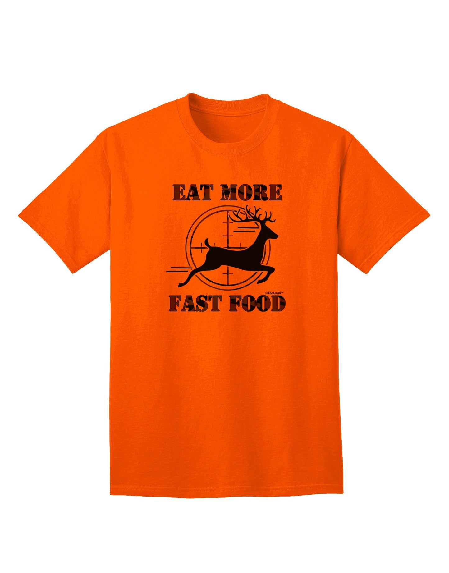 Elevate Your Casual Style: Eat More Fast Food - Deer Adult T-Shirt Collection-Mens T-shirts-TooLoud-Orange-Small-Davson Sales