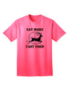 Elevate Your Casual Style: Eat More Fast Food - Deer Adult T-Shirt Collection-Mens T-shirts-TooLoud-Neon-Pink-Small-Davson Sales